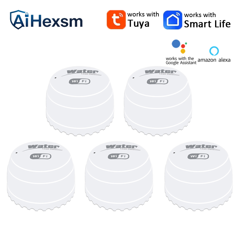 Wifi Water Leak Detector - Tuya WiFi Water Leak Detector Flood