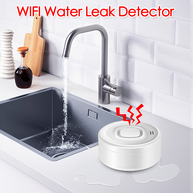 Wifi Water Leak Detector - Smart WIFI Water Leak Detector 100dB