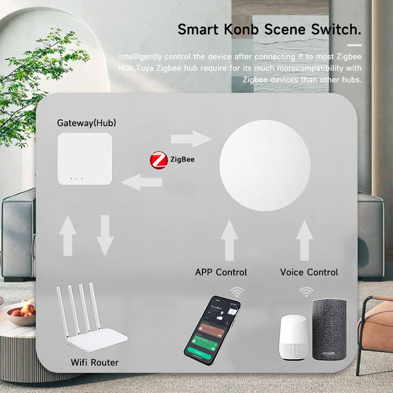 Tuya ZigBee Smart Wireless But - Smart Home Alexa recension och pris