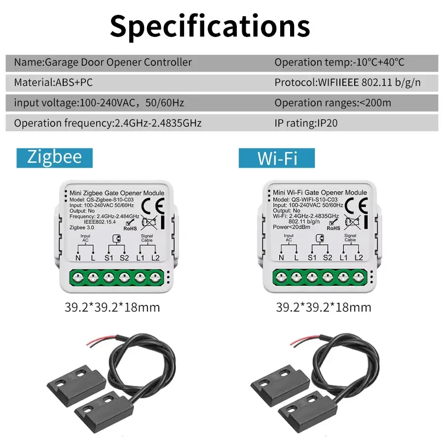 Tuya WIFI/zigbee 3.0 Smart Gar - Smart Home Z Wave recension och pris