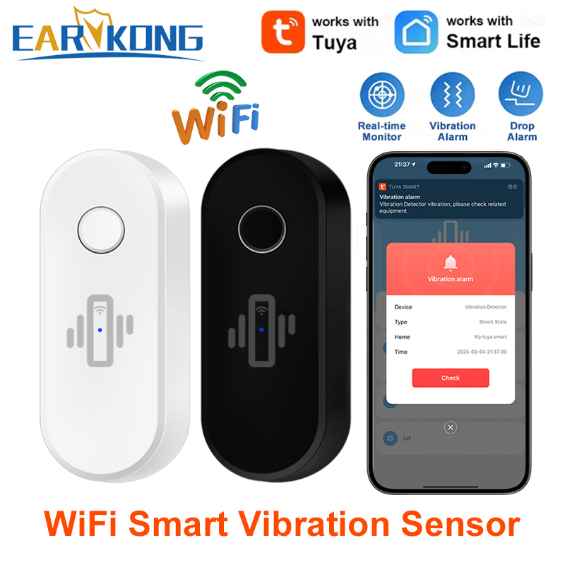 Tuya WiFi Vibration Detector G - Door Window Sensor recension och pris