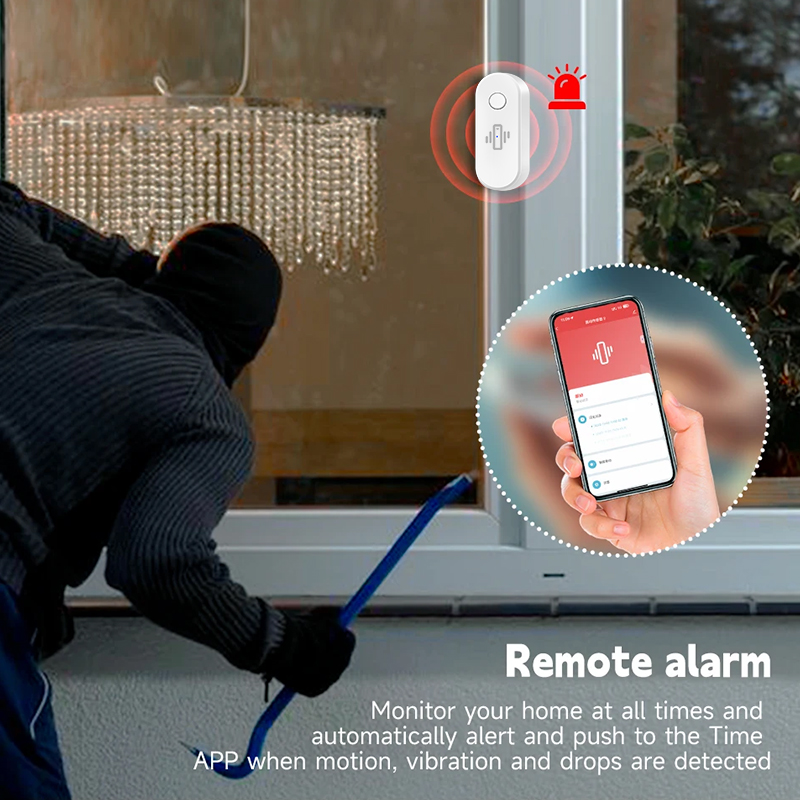Tuya WiFi Vibration Detector G - Door Window Sensor recension och pris