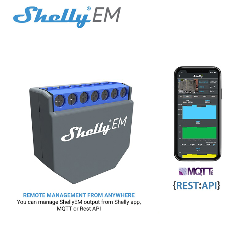 SHELLY EM Wifi Smart Life Cont - Smart Home Alexa recension och pris