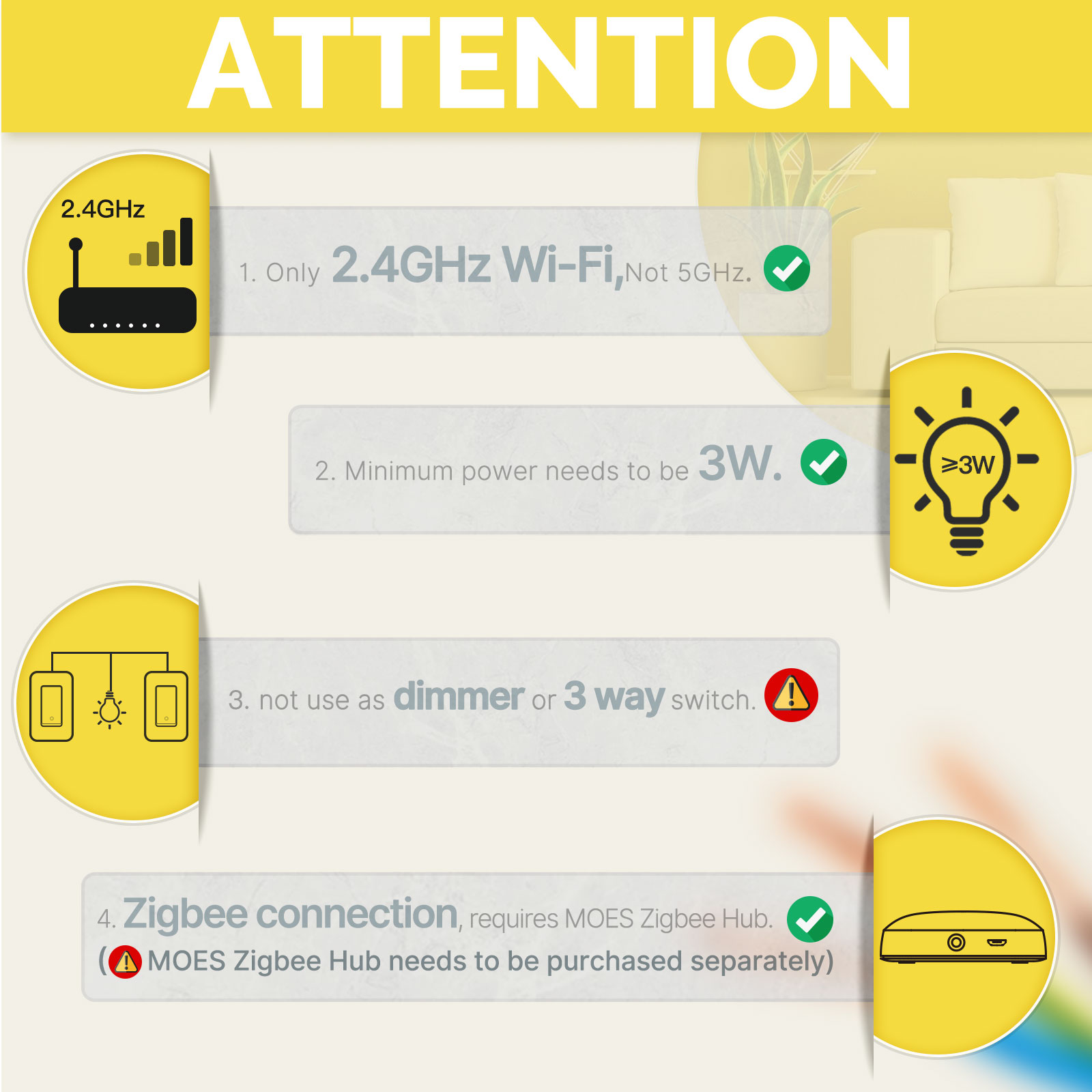 MOES US Standard Zigbee Smart  - Smart Home Z Wave recension och pris
