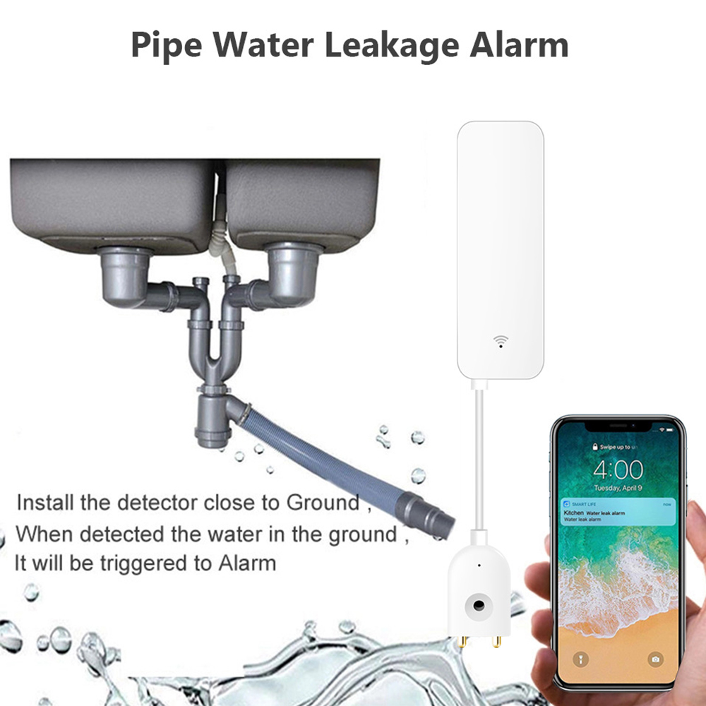 Tuya WiFi Water Leak Sensor, W - Wifi Water Leak Detector recension och pris