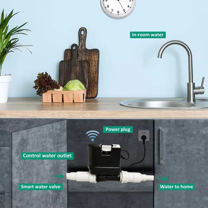 WiFi Smart Water Valve With Fl - Wifi Water Leak Detector recension och pris