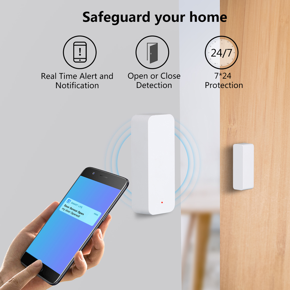 Tuya WiFi Zigbee Door Window S - Smart Home Alexa recension och pris