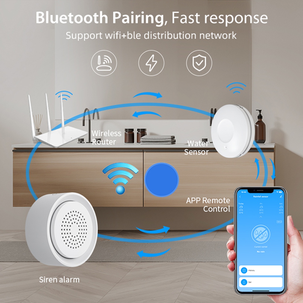 PHILE-Home Automation Wifi Wat - Wifi Water Leak Detector recension och pris