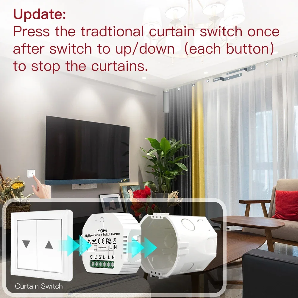 MOES ZigBee 3.0 Smart Curtain  - Smart Home Z Wave recension och pris