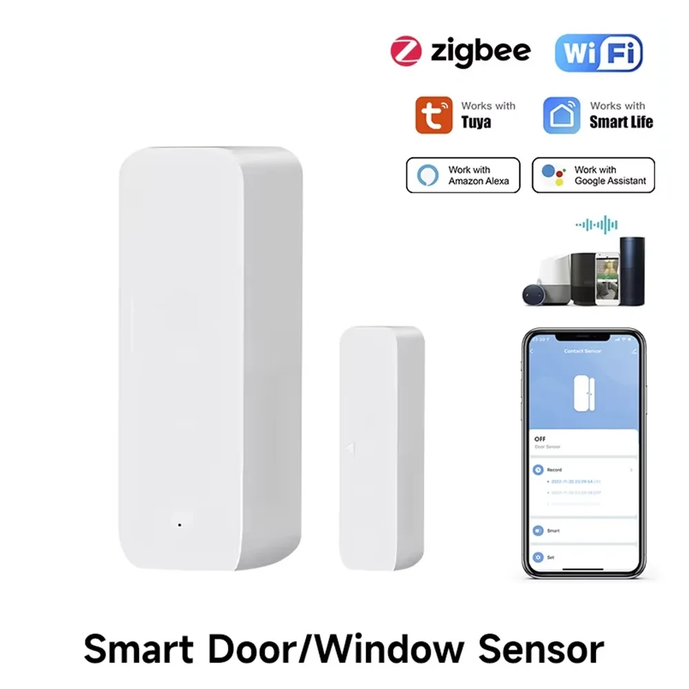 Tuya Zigbee/WiFi Magnetic Door - Door Window Sensor recension och pris