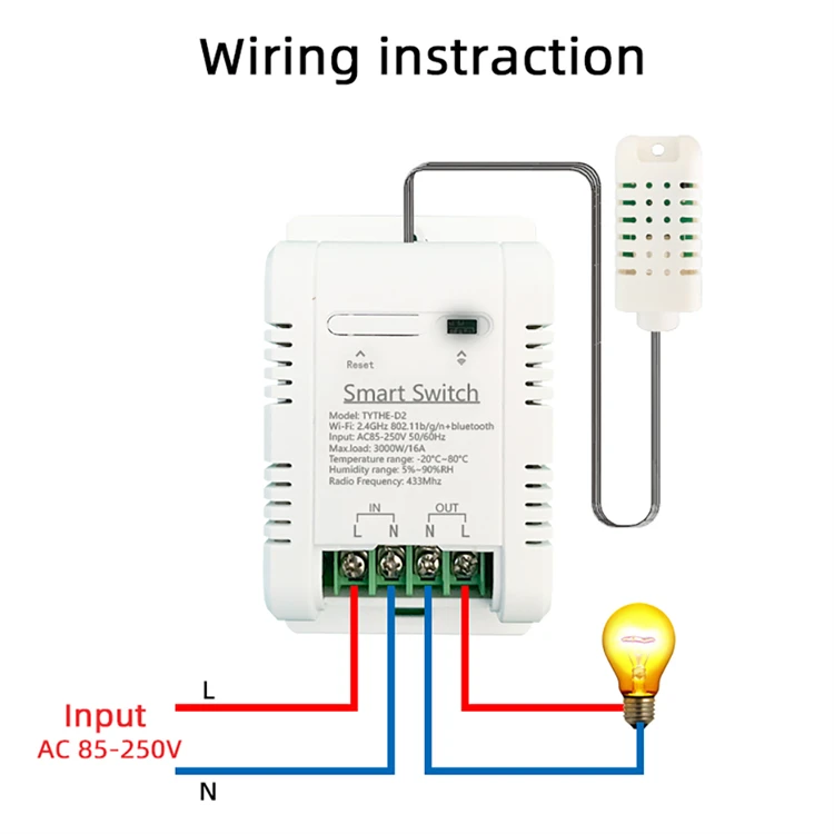 Work with Tuya 16A 3000W WiFi  - Smart Energy Monitor recension och pris