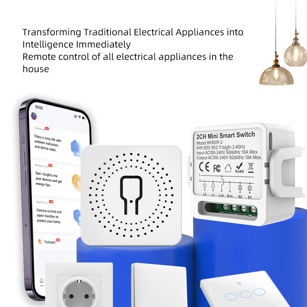 2 Way Tuya Smart Switch 2Gang  - Smart Home Alexa recension och pris