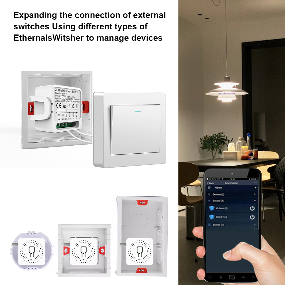 2 Way Tuya Smart Switch 2Gang  - Smart Home Alexa recension och pris