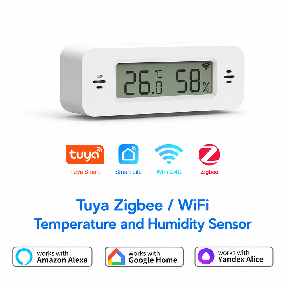 Tuya Zigbee WiFi Mini Temp & H - Smart Home Simple recension och pris