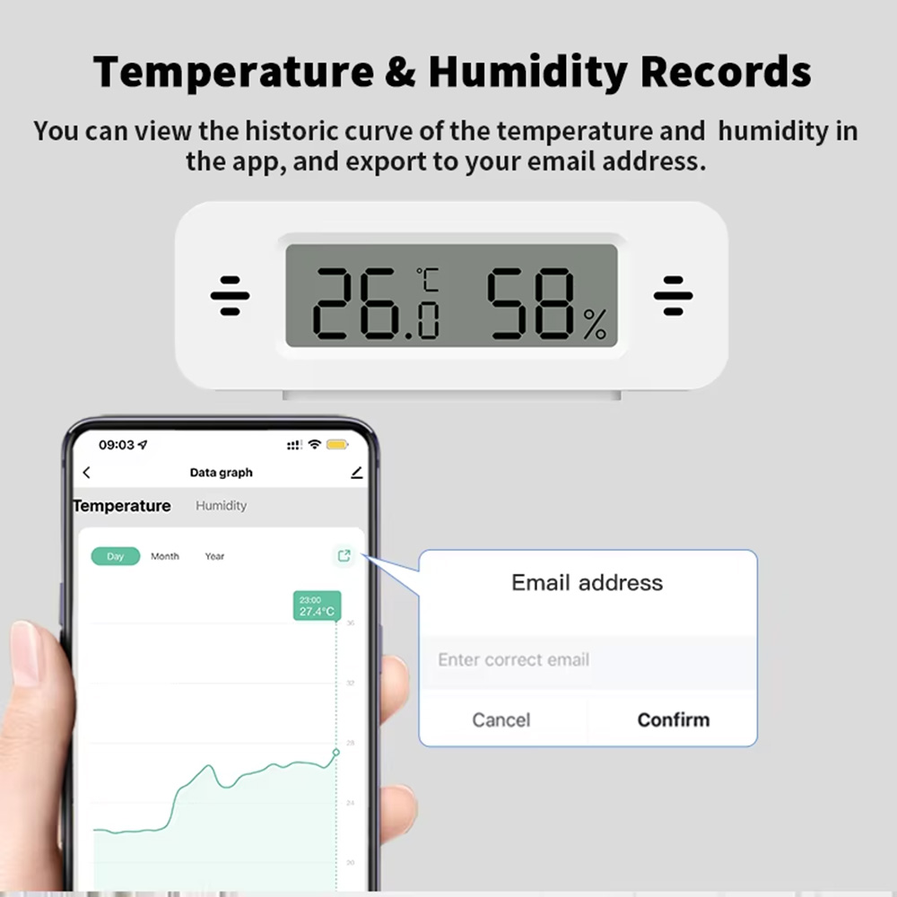 Tuya Zigbee WiFi Mini Temp & H - Smart Home Simple recension och pris