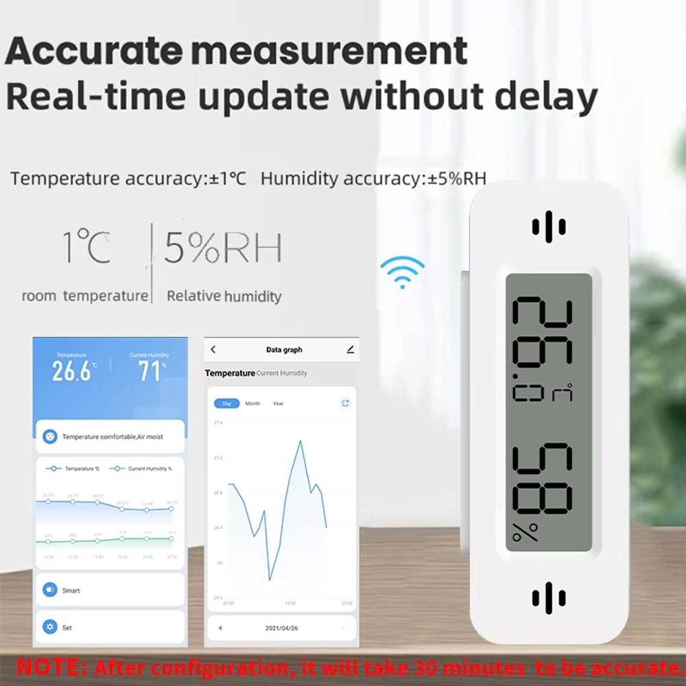 Tuya Zigbee WiFi Mini Temp & H - Smart Home Simple recension och pris